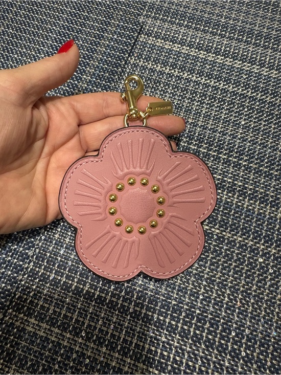 Coach Accessories - Coach Peony tea rose bag charm/keychain
